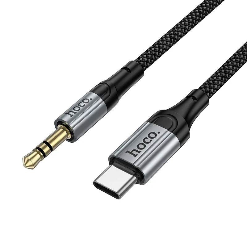 Аудио кабел USB-C - 3.5mm HOCO UPA33B, 1.5m, Черен