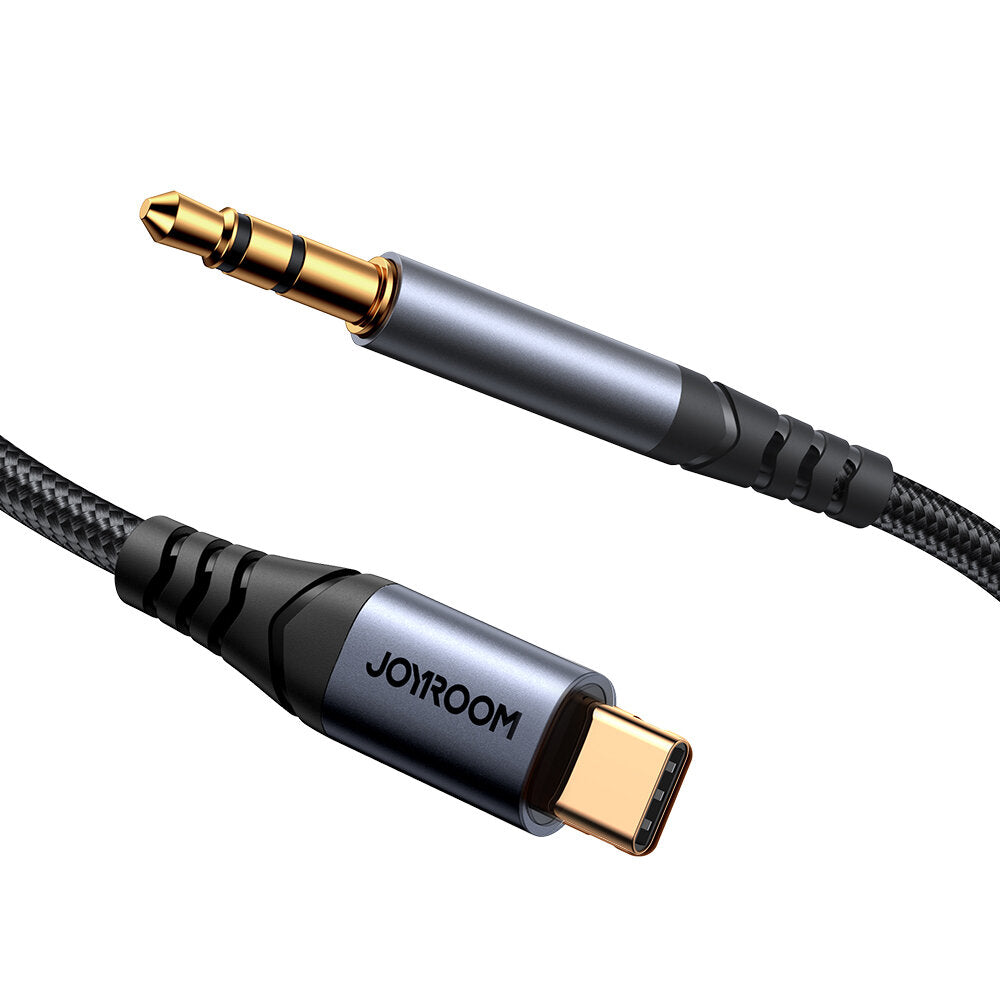 Аудио кабел USB-C - 3.5mm Joyroom SY-A07, 1.2m, Черен