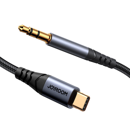 Аудио кабел USB-C - 3.5mm Joyroom SY-A07, 1.2m, Черен