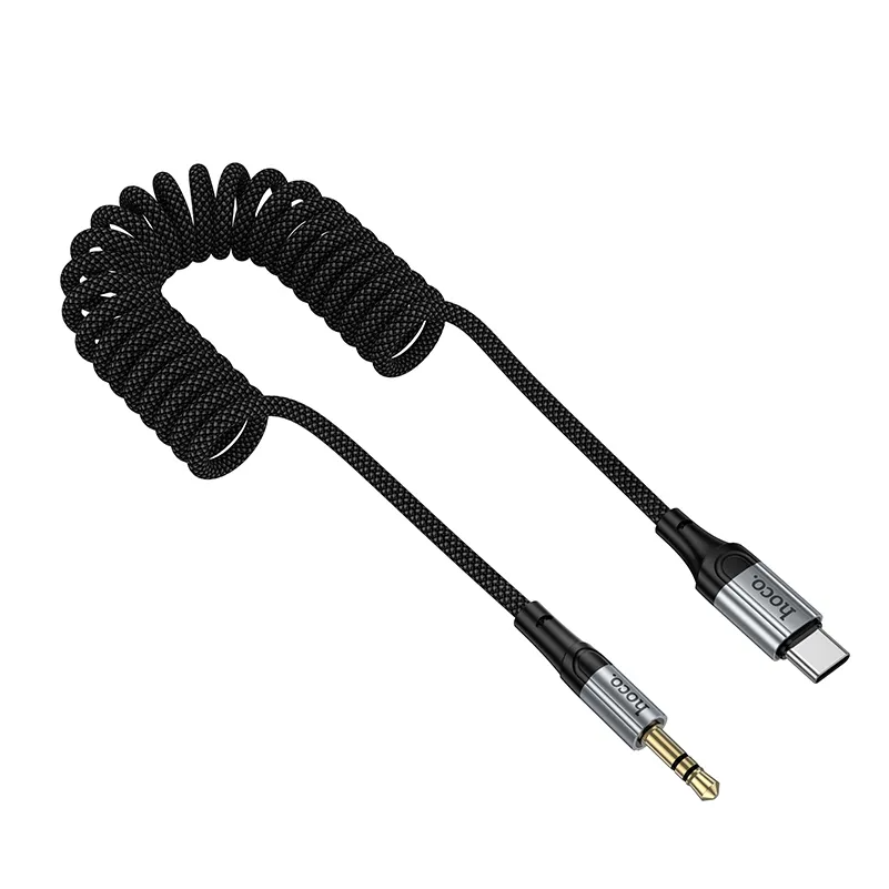 Аудио кабел USB-C - 3.5mm HOCO UPA33B, 1.5m, Черен