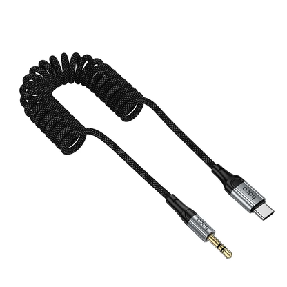 Аудио кабел USB-C - 3.5mm HOCO UPA33B, 1.5m, Черен