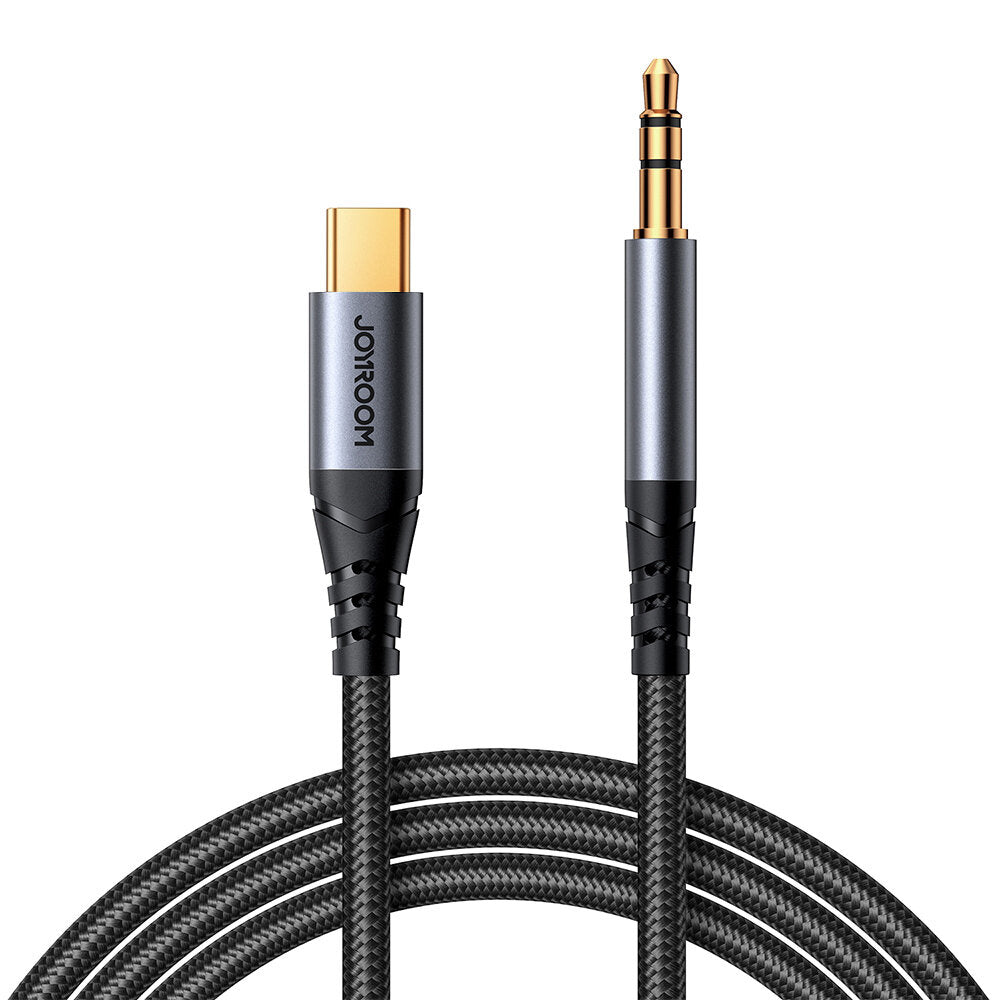 Аудио кабел USB-C - 3.5mm Joyroom SY-A07, 1.2m, Черен