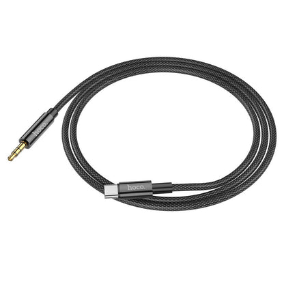 Аудио кабел USB-C - 3.5mm HOCO UPA19, 1m, Черен