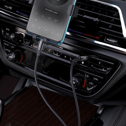 Аудио кабел USB-C - 3.5mm HOCO UPA19, 1m, Черен