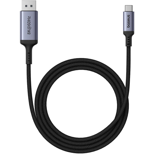 Аудио и видео кабел USB-C - DisplayPort Baseus Ultra Clarity, 8K, 2m, Черен B0063370D111-01