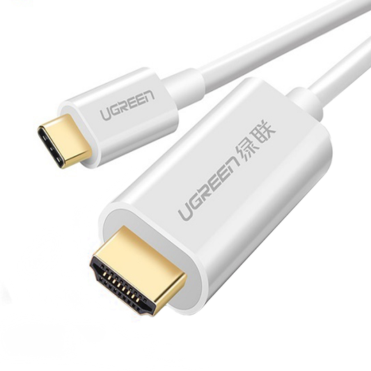 Аудио и видео кабел USB-C - HDMI UGREEN MM121, 1.5m, Бял
