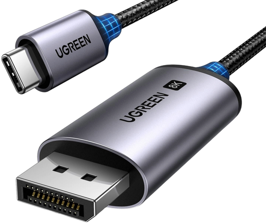 Аудио и видео кабел USB-C - DisplayPort UGREEN CM556 (25157), 1м, Сив