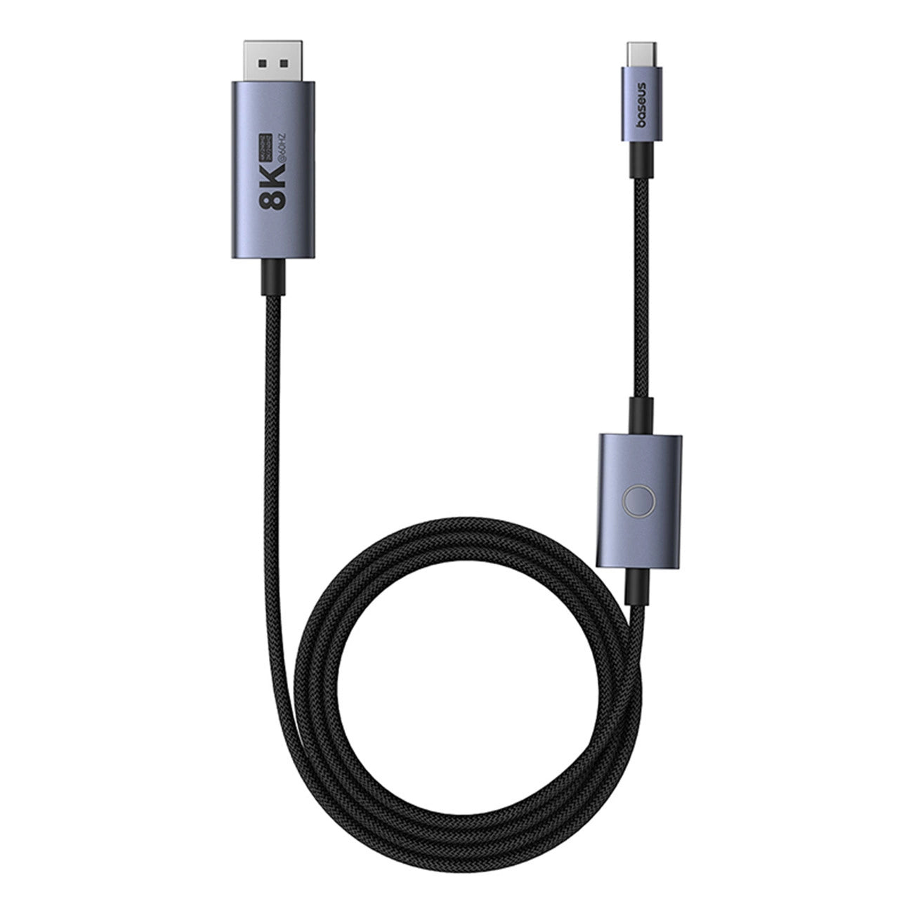 USB-C аудио и видео кабел USB-C - DisplayPort Baseus, 8K, 1,5 м, 1,5 м, черен B006337070D111-02