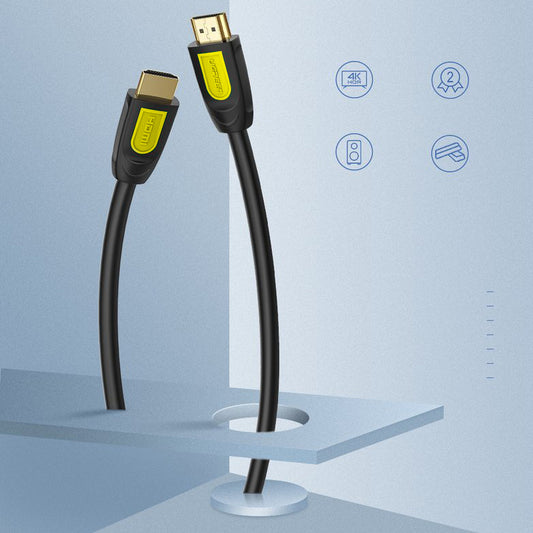 Видео кабел UGREEN HD101, HDMI - HDMI, 4K, 2m, Черно-Жълт