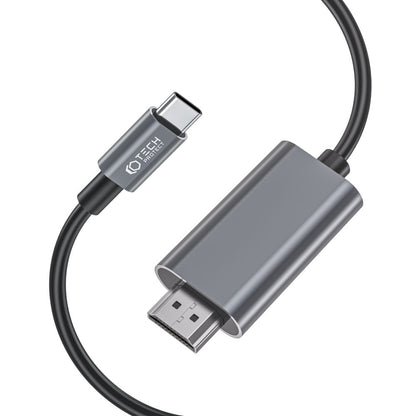 Аудио и видео кабел USB-C - HDMI Tech-Protect Ultraboost, 2 м, черен 