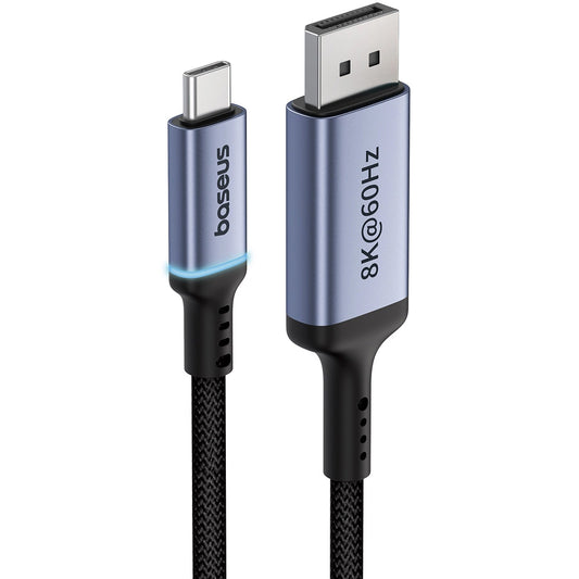 Аудио и видео кабел USB-C - DisplayPort Baseus Ultra Clarity, 8K, 2m, Черен B0063370D111-01