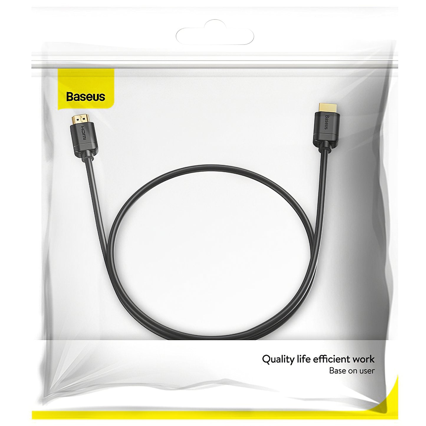 Baseus Video Cable, HDMI - HDMI, 4K, 1m, Black CAKGQ-A01