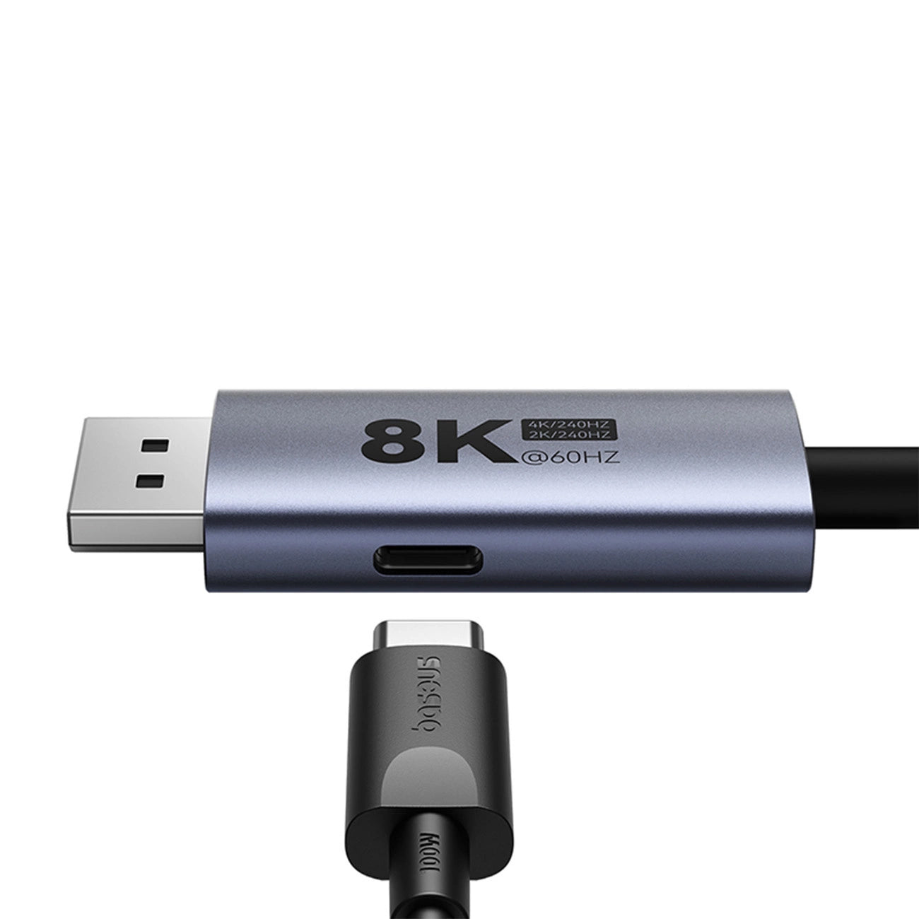 USB-C аудио и видео кабел USB-C - DisplayPort Baseus, 8K, 1,5 м, 1,5 м, черен B006337070D111-02