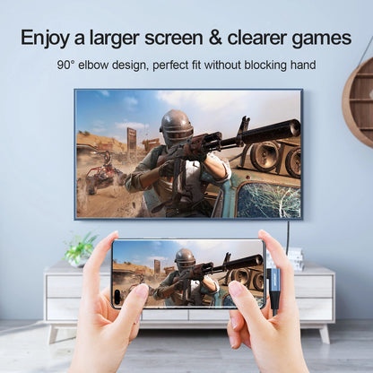 Аудио и видео кабел USB-C - HDMI Joyroom SY-20C1 Angled, 2m, Сив