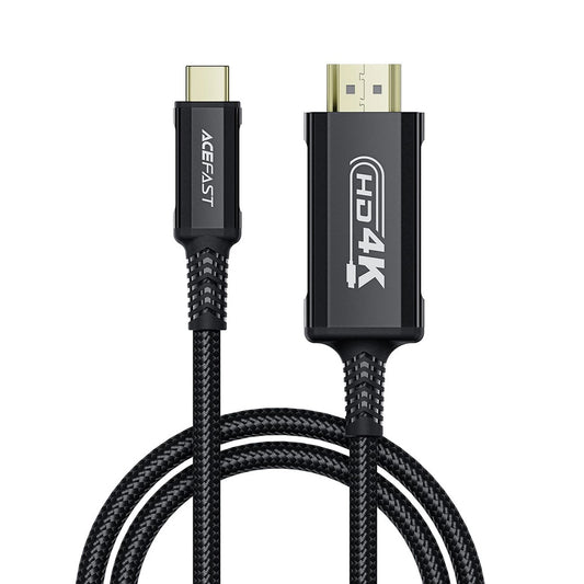 Аудио и видео кабел USB-C - HDMI Acefast C1-10, 1.8m, Черен