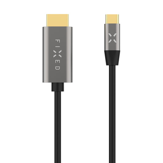 Аудио и видео кабел USB-C - HDMI Fixed, 2m, Сив