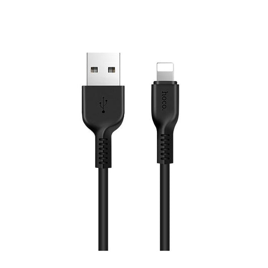 Кабел за данни и зареждане USB-A - Lightning HOCO Flash X20, 18W, 1m, Черен