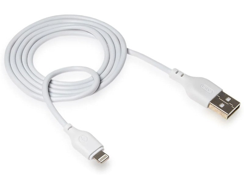 Кабел за данни и зареждане USB-A - Lightning XO Design NB103, 18W, 2m, Бял