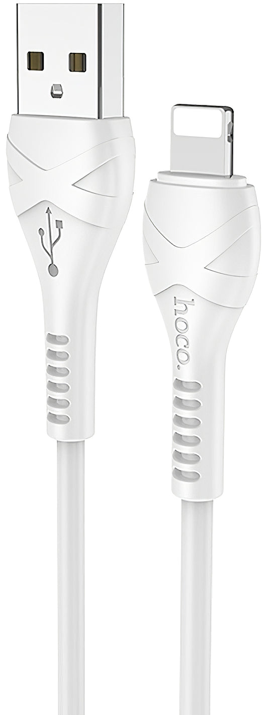Кабел за данни и зареждане USB-A - Lightning HOCO X37, 18W, 1m, Бял