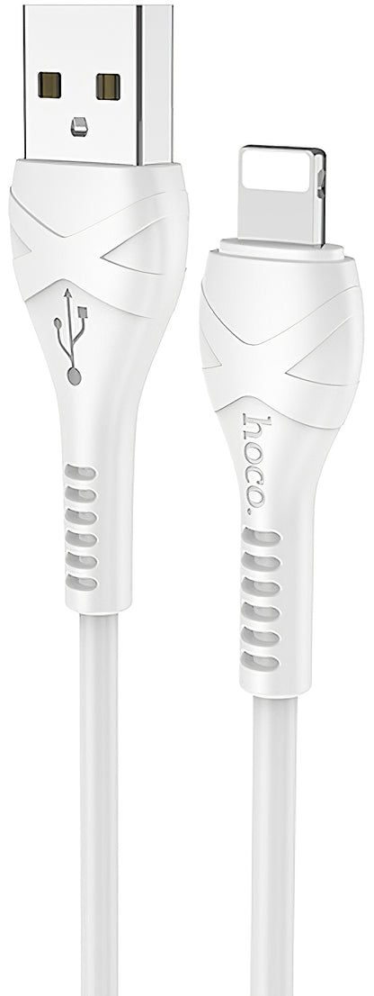 USB-A to Lightning Data and Charging Cable HOCO X37, 18W, 1m, White
