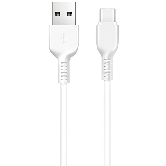 Кабел за данни и зареждане USB-A - USB-C HOCO Flash X20, 18W, 1m, Бял