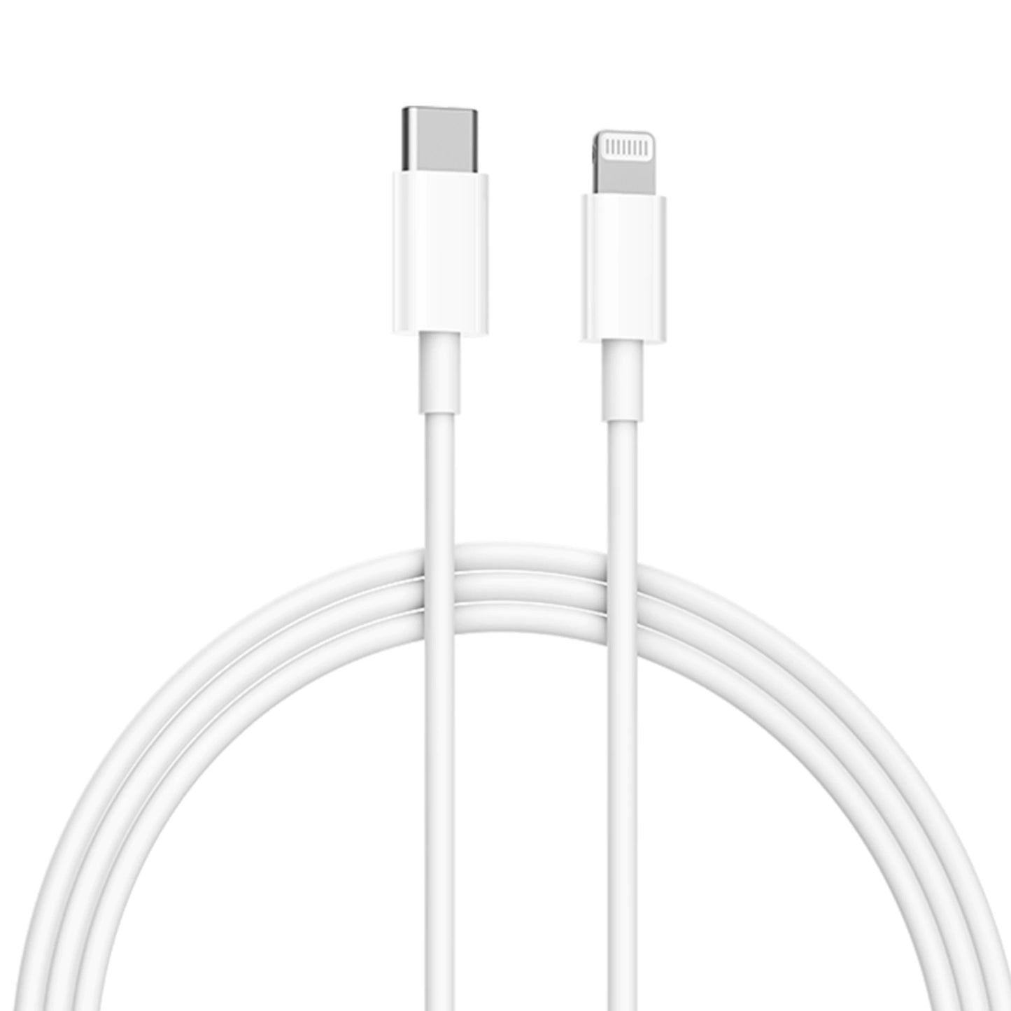 Кабел за данни и зареждане Xiaomi USB-C към Lightning USB-C - Lightning Xiaomi, 18W, 1 м, бял BHR4421GL