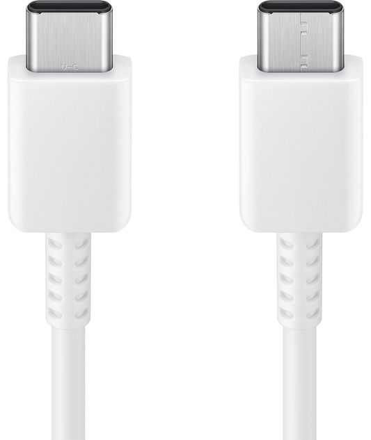 USB-C кабел за данни и зареждане - USB-C Samsung EP-DA705BWE, 25W, 1 м, бял GP-TOU021RFBWWW