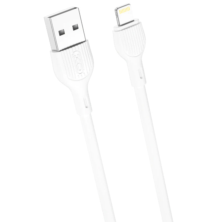 Кабел за данни и зареждане USB-A - Lightning XO Design NB200, 10W, 1m, Бял