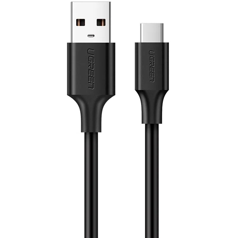 Кабел за данни и зареждане USB-A - USB-C UGREEN US184, 18W, 1m, Черен
