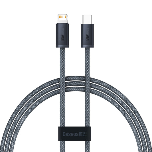 Кабел за данни и зареждане USB-C - Lightning Baseus Dynamic Series, 20W, 1m, Сив CALD000016