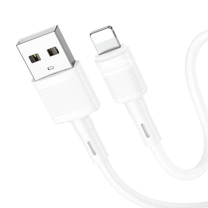 Кабел за данни и зареждане USB-A - Lightning HOCO X83 Victory, 18W, 1m, Бял