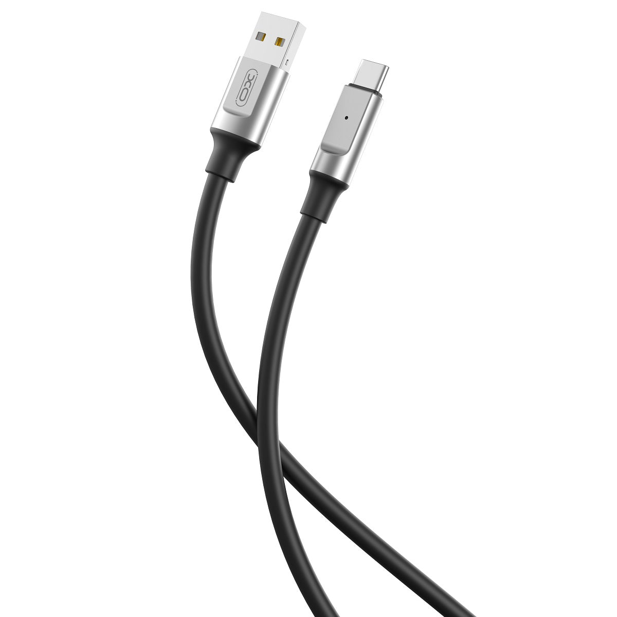 Кабел за данни и зареждане USB-A - USB-C XO Design NB251, 18W, 1m, Черен