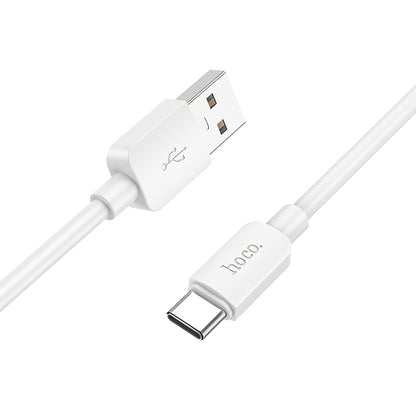 Кабел за данни и зареждане USB-A - USB-C HOCO X96, 27W, 1m, Бял