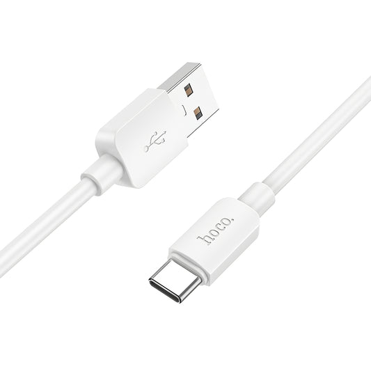 Кабел за данни и зареждане USB-A - USB-C HOCO X96, 27W, 1m, Бял