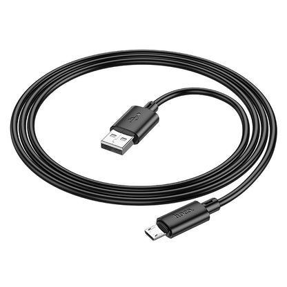 HOCO X88 USB-A - microUSB кабел за данни и зареждане, 18W, 1 м, черен 