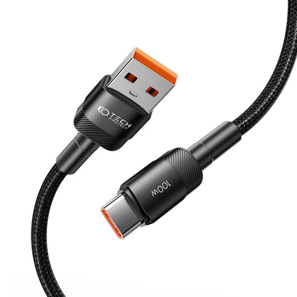 USB-A към USB-C Tech-Protect Ultraboost EVO, 100W, 3m, черен 