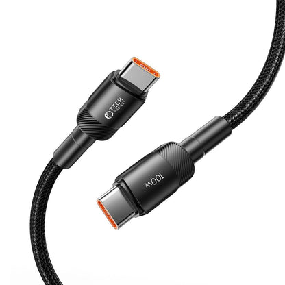 USB-C кабел за данни и зареждане - USB-C Tech-Protect Ultraboost EVO, 100W, 0,5 м, черен 