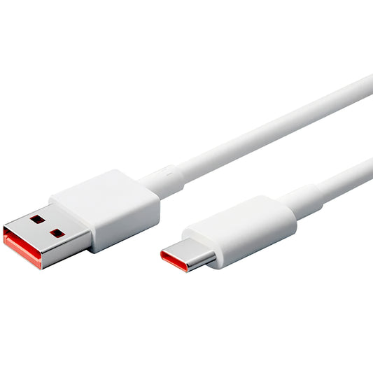 Кабел за данни и зареждане USB-A - USB-C Xiaomi, 65W, 1m, Бял 45010000154S