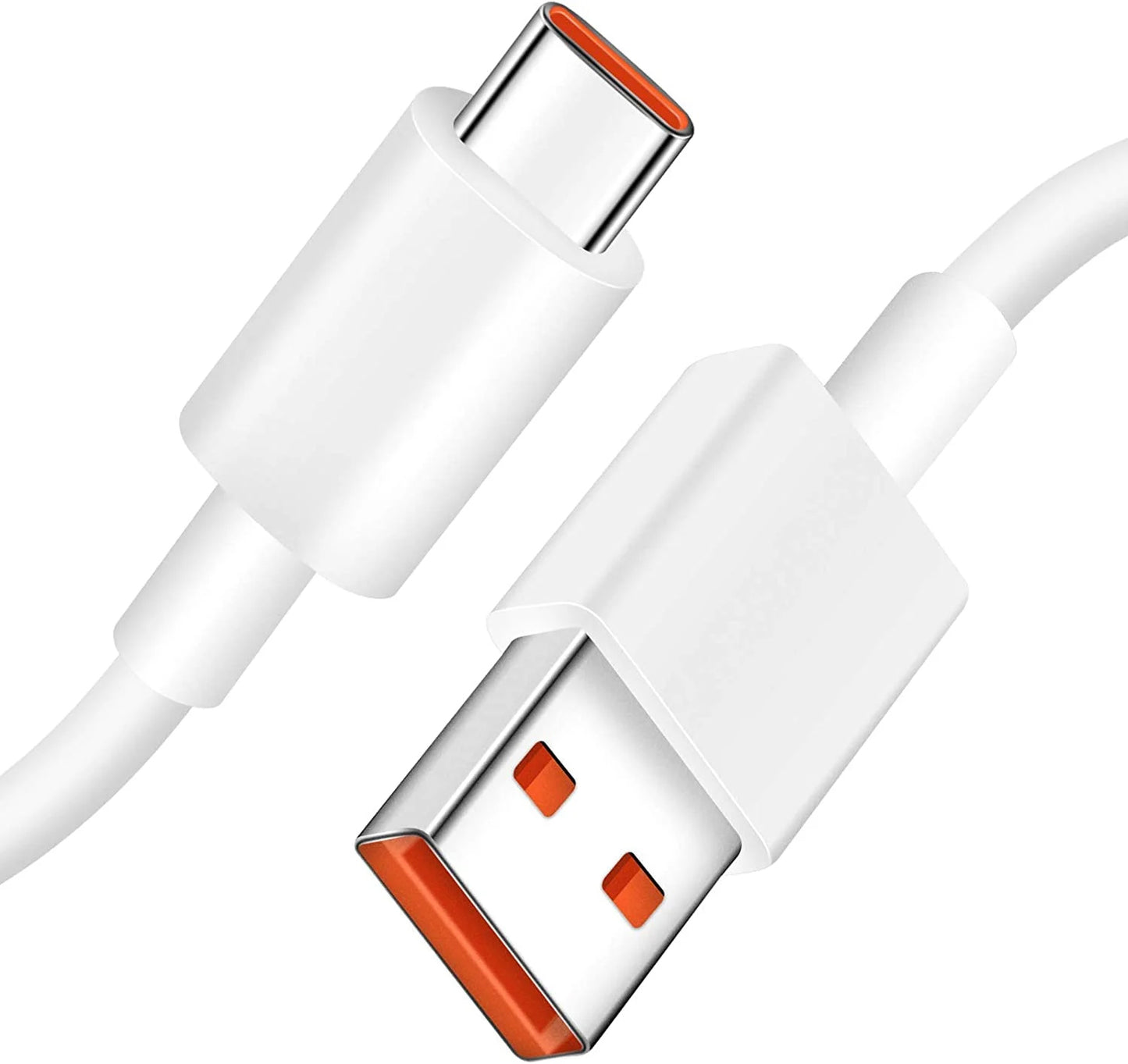 Кабел за данни и зареждане Xiaomi USB-A към USB-C, 120W, 1 м, бял BHR603232GL