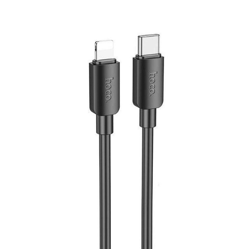 Кабел за данни и зареждане USB-C - Lightning HOCO X96, 20W, 1m, Черен