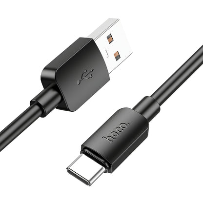 Кабел за данни и зареждане USB-A - USB-C HOCO X96, 27W, 0.25m, Черен
