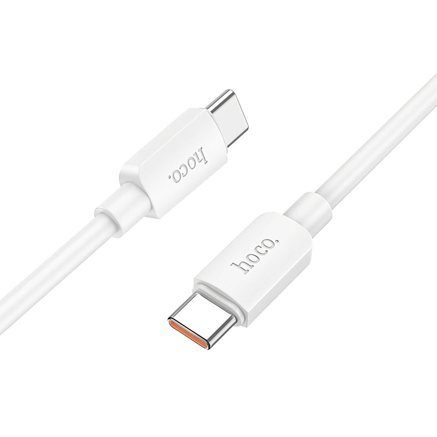 Кабел за данни и зареждане USB-C - USB-C HOCO X96, 100W, 1m, Бял