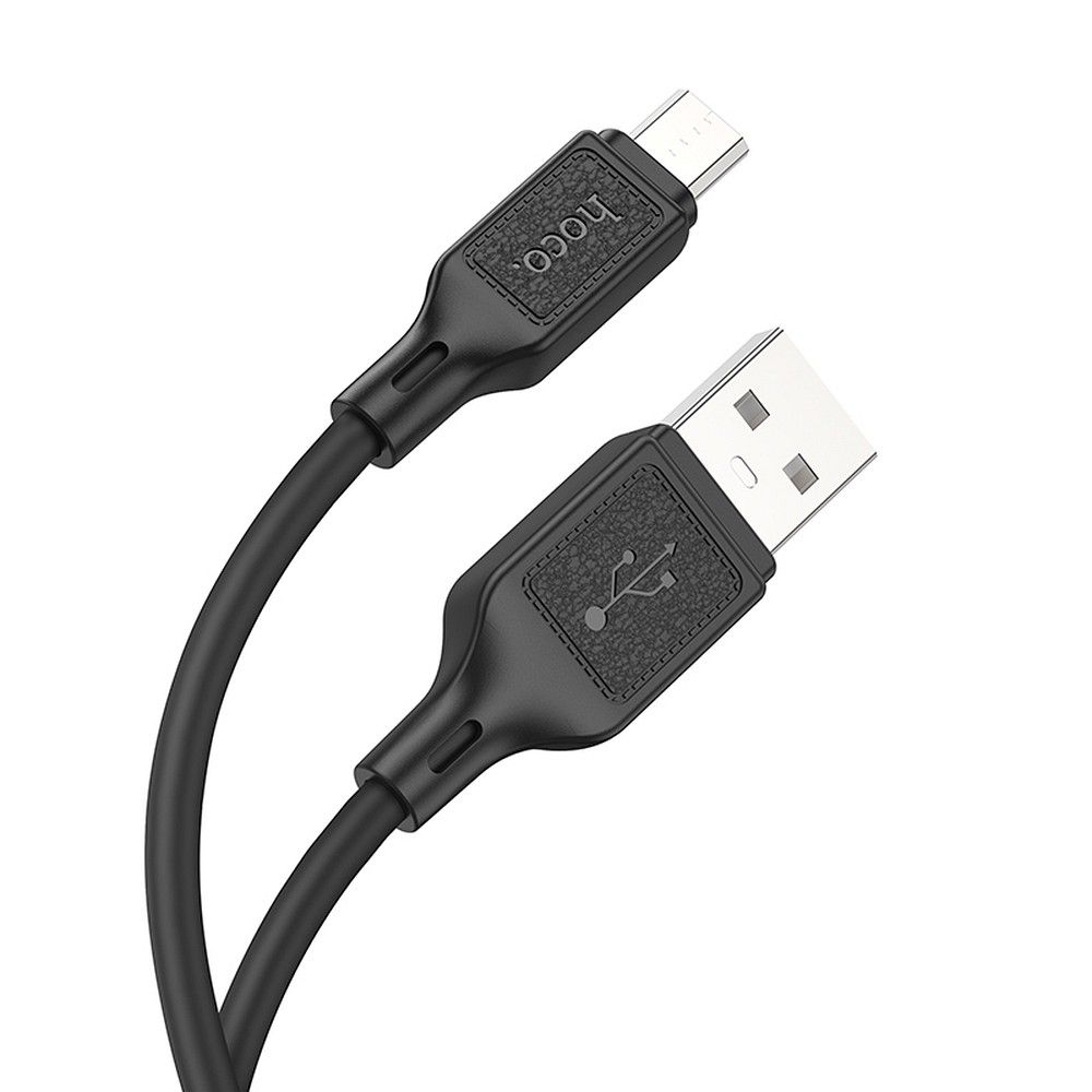 HOCO X90 USB-A - microUSB кабел за данни и зареждане HOCO X90, 18W, 1m, черен 