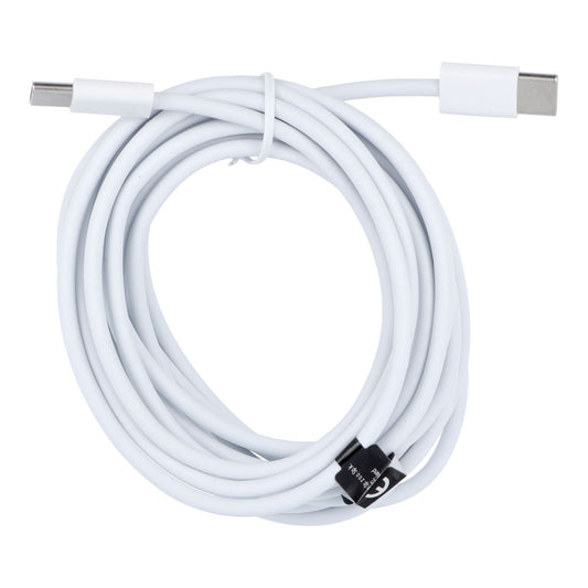 Кабел за данни и зареждане USB-C - USB-C OEM HD26, 30W, 3м, бял