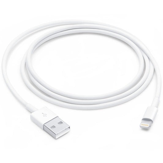 Apple A1480 USB-A - Lightning кабел за данни и зареждане, 18W, 1 м, бял MUQW3ZM/A 