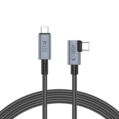 USB-C кабел за данни и зареждане - USB-C Tech-Protect Ultraboost Max L, 240W, 1,5 м, сив 