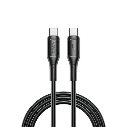 USB-C - USB-C кабел за данни и зареждане WiWu Wi-C043E Starlink, 60W, 1m, черен