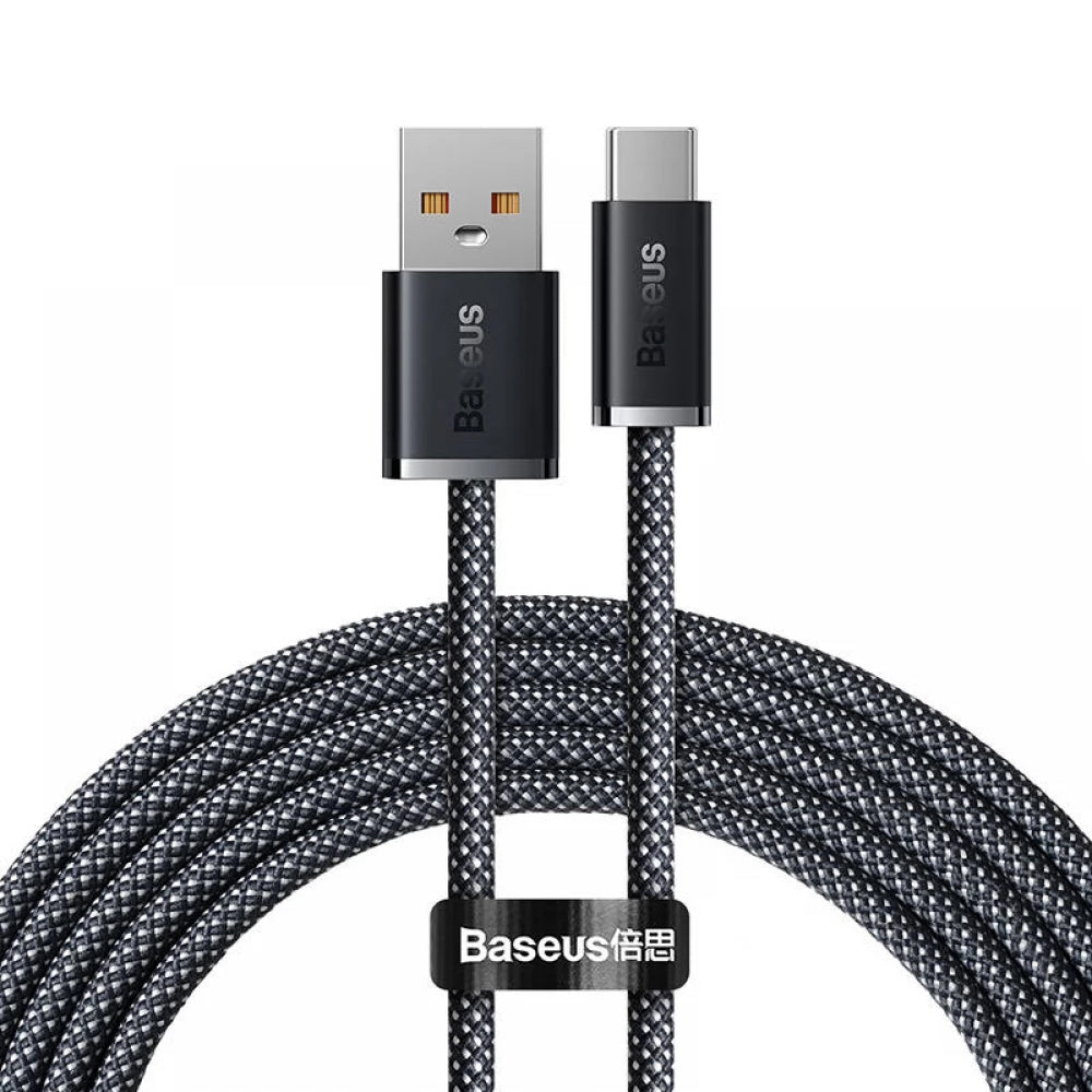 Кабел за данни и зареждане USB-A - USB-C Baseus Dynamic Series, 100W, 2m, сив CALD000716