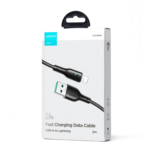 Кабел за данни и зареждане USB-A - Lightning Joyroom A13, 18W, 2m, Черен