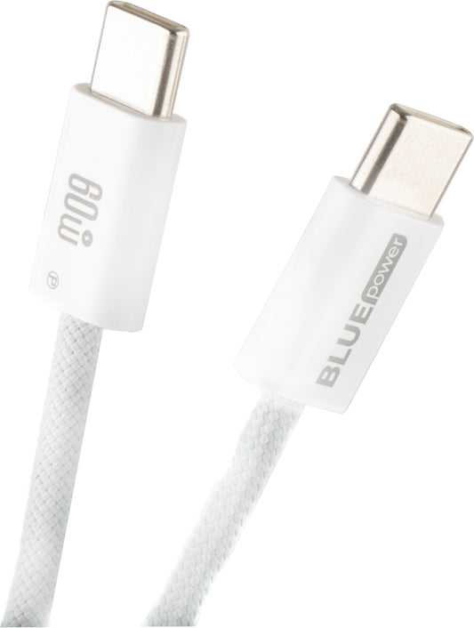 USB-C Data and Charging Cable - USB-C Blue Power NB-Q273, 60W, 1m, White